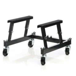 Wiltec Set 680kg ATV Quad Heber – Motorradheber Montagebock Hebebühne + Montageständer mit Rädern für Hebebühne Rollbühne bis 680 kg