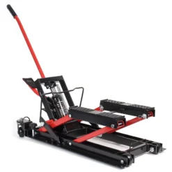 Wiltec Set 680kg ATV Quad Heber – Motorradheber Montagebock Hebebühne + Montageständer mit Rädern für Hebebühne Rollbühne bis 680 kg