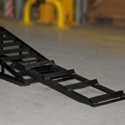 Wiltec Set 2x Auffahrrampe bis 2 t je Paar 915 x 350 x 275 mm plus 2x Verlängerung, Auffahrschiene Wartungsrampe aus Stahl mit Erweiterung