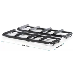 Wiltec Set 2x Auffahrrampe bis 2 t je Paar 915 x 350 x 275 mm plus 2x Verlängerung, Auffahrschiene Wartungsrampe aus Stahl mit Erweiterung