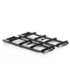 Wiltec Set 2x Auffahrrampe bis 2 t je Paar 915 x 350 x 275 mm plus 2x Verlängerung, Auffahrschiene Wartungsrampe aus Stahl mit Erweiterung