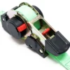 Wiltec Set 4x Automatik Zurrgurt 320 daN Zuglast 3,5m x 25mm PES Spanngurt mit S-Haken selbstaufrollend, ideal für Autotransport