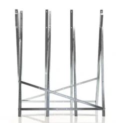 Wiltec Sägebock verzinkt klappbar, 80x80x79 cm, mit 4 Haltern, Haltegriffen und Zahnung, Holzschneidebock als Sägehilfe, bis 150 kg