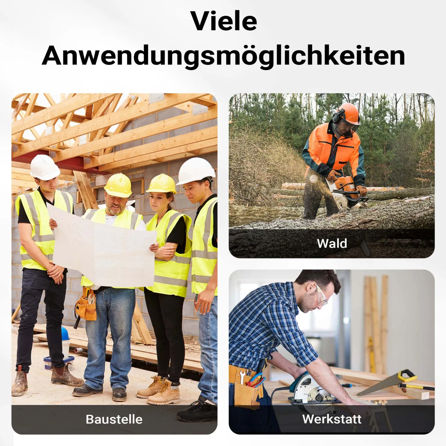 Wiltec Sägeführung für Kettensägen 5-15 cm, mobiles Sägewerk variabel einstellbar, Führungsschiene einfache Montage, Motorsäge Schnittführung Stahl