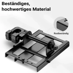 Wiltec Sägeführung für Kettensägen 5-15 cm, mobiles Sägewerk variabel einstellbar, Führungsschiene einfache Montage, Motorsäge Schnittführung Stahl