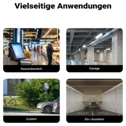 Wiltec Sicherheitsspiegel 60 cm konvex Schwarz, runder Überwachungsspiegel mit 160° Sichtfeld, Konvexspiegel für Innenbereiche