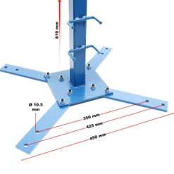 Wiltec Sickenmaschine mit Standfuß, 1,2/1,8 mm Materialdicke, Biegemaschine zur Blechbearbeitung mit 6 Profilrollen zur Herstellung von Sicken, zum Blech Biegen