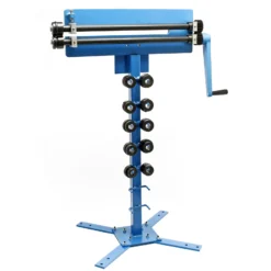 Wiltec Sickenmaschine mit Standfuß, 1,2/1,8 mm Materialdicke, Biegemaschine zur Blechbearbeitung mit 6 Profilrollen zur Herstellung von Sicken, zum Blech Biegen