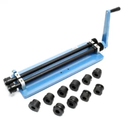 Wiltec Sickenmaschine 1,2/1,8 mm Materialdicke, Biegemaschine zur Blechbearbeitung mit 6 Profilrollen zur Herstellung von Sicken, zum Blech Biegen