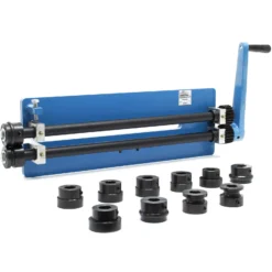 Wiltec Sickenmaschine 1,2/1,8 mm Materialdicke, Biegemaschine zur Blechbearbeitung mit 6 Profilrollen zur Herstellung von Sicken, zum Blech Biegen