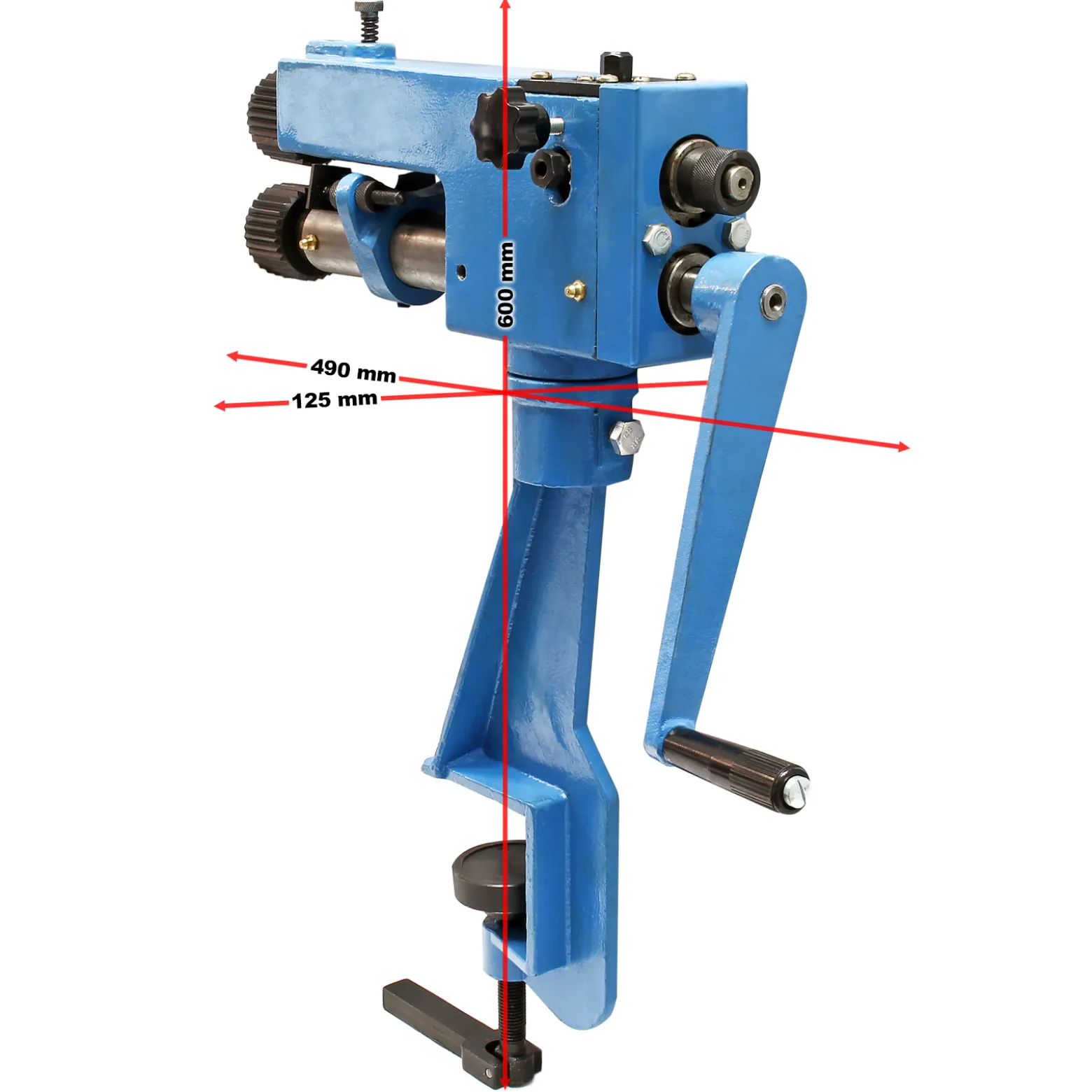 Wiltec Sickenmaschine 1,39 mm max. Materialdicke, Biegemaschine zur Blechbearbeitung, Tischklemmen Bördelmaschine, zum Blech Biegen, Sicken