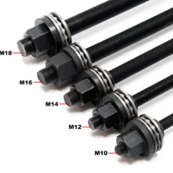 Wiltec Silentlager Abzieher Satz 27 teilig, Ausdrücker für Achslager, Werkzeug für Silentlager mit 22 Hülsen M10-M18 und 5 Spindeln