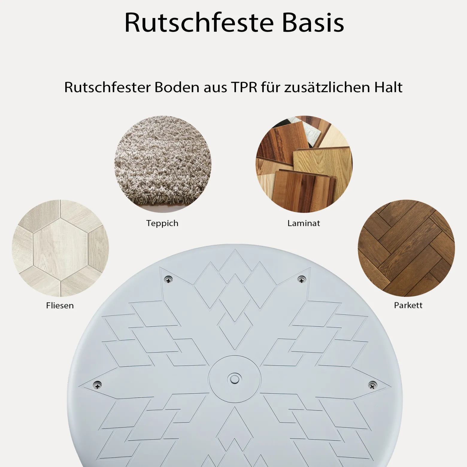 Wiltec Sitz- & Stehhocker grau, Drehhocker höhenverstellbar bis 82 cm, Polsterhocker bis 135 kg, moderner Hocker drehbar für Büro und Homeoffice