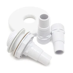 Wiltec Skimmer Set inkl. Einlaufdüse Einbauskimmer mit großem Schmutzfangkorb Oberflächenskimmer