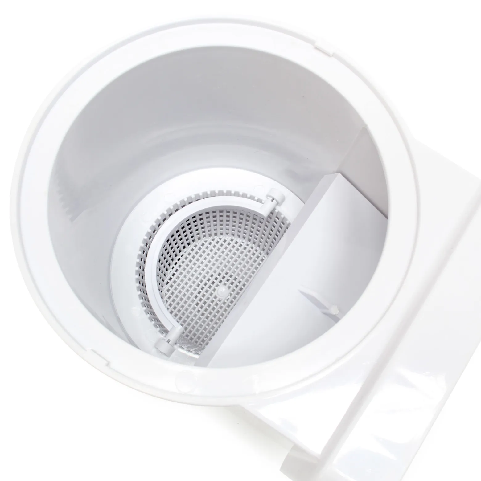 Wiltec Skimmer Set inkl. Einlaufdüse Einbauskimmer mit großem Schmutzfangkorb Oberflächenskimmer