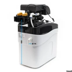 Wiltec SOFT-C2 Wasserenthärtungsanlage, Wasserentkalkung mit 800 l/h, Entkalkungsanlage mit Ionentauscher, Wasserenthärter mit 12 l Soletank
