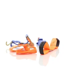 Wiltec Spanngurte 4er Set für den Autotransport, 35mm x 3,5m, 3000 daN, Zurrgurte zur Radsicherung, ideal für Autotransport