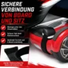 Wiltec Spanngurte für Sitzscooter 270 x 30 mm, 2 Stück Ersatzgurt zur Verbindung von Board und Sitz, Ersatzriemen mit Klettverschluss