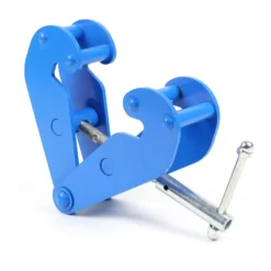 Wiltec Spindelklemme mit 2 t Tragkraft und 75-230 mm Flanschbreite, Trägerklemme zum Heben von Lasten, Flanschklemme für H-Balken, Doppel-T-Träger