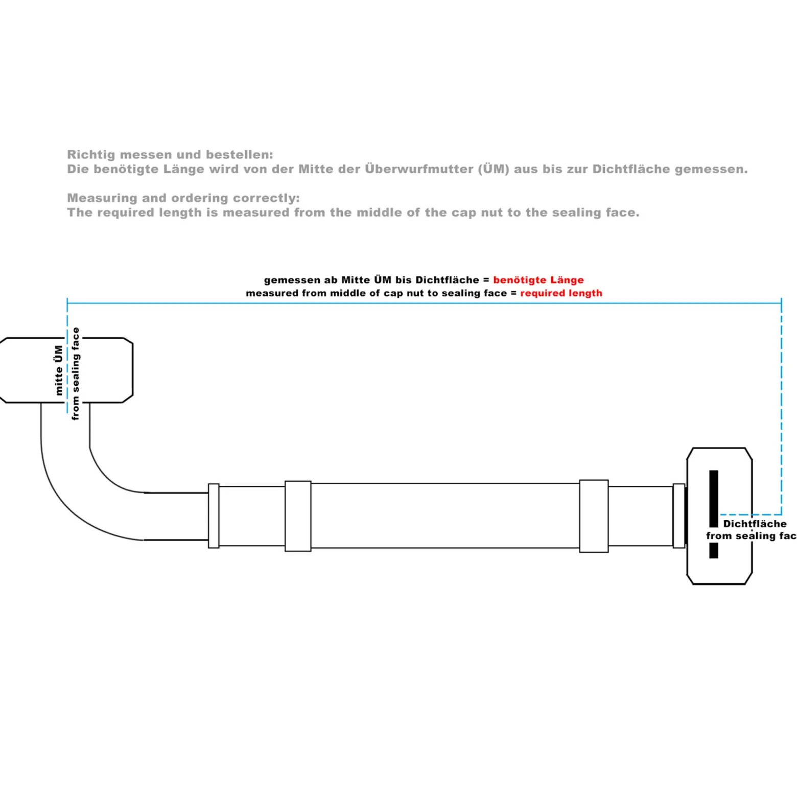 Wiltec Stahlflex Wasserschlauch 0,6 m DN25 32,89 mm für Hauswasserwerke, Flexschlauch, Panzerschlauch für Pumpe, Hauswasserwerke und Druckkessel
