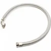 Wiltec Stahlflex Wasserschlauch 0,8 m DN25 32,89 mm für Hauswasserwerke, Flexschlauch, Panzerschlauch für Pumpe, Hauswasserwerke und Druckkessel