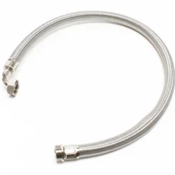 Wiltec Stahlflex Wasserschlauch 0,8 m DN25 32,89 mm für Hauswasserwerke, Flexschlauch, Panzerschlauch für Pumpe, Hauswasserwerke und Druckkessel