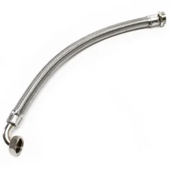 Wiltec Stahlflex Wasserschlauch 0,5 m DN25 33,7 mm, Panzerschlauch für Pumpe, Hauswasserwerke und Druckkessel