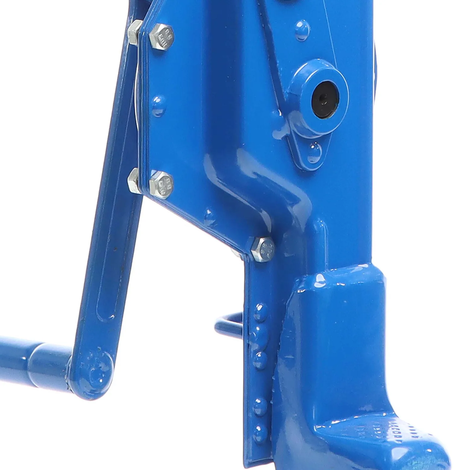 Wiltec Stahlwinde 1500 kg mit Bauhöhe 725 mm, 350 mm Hubhöhe, Robuste Zahnstangenwinde, Hubwinde mit 2 Ansätzen, Stockwinde