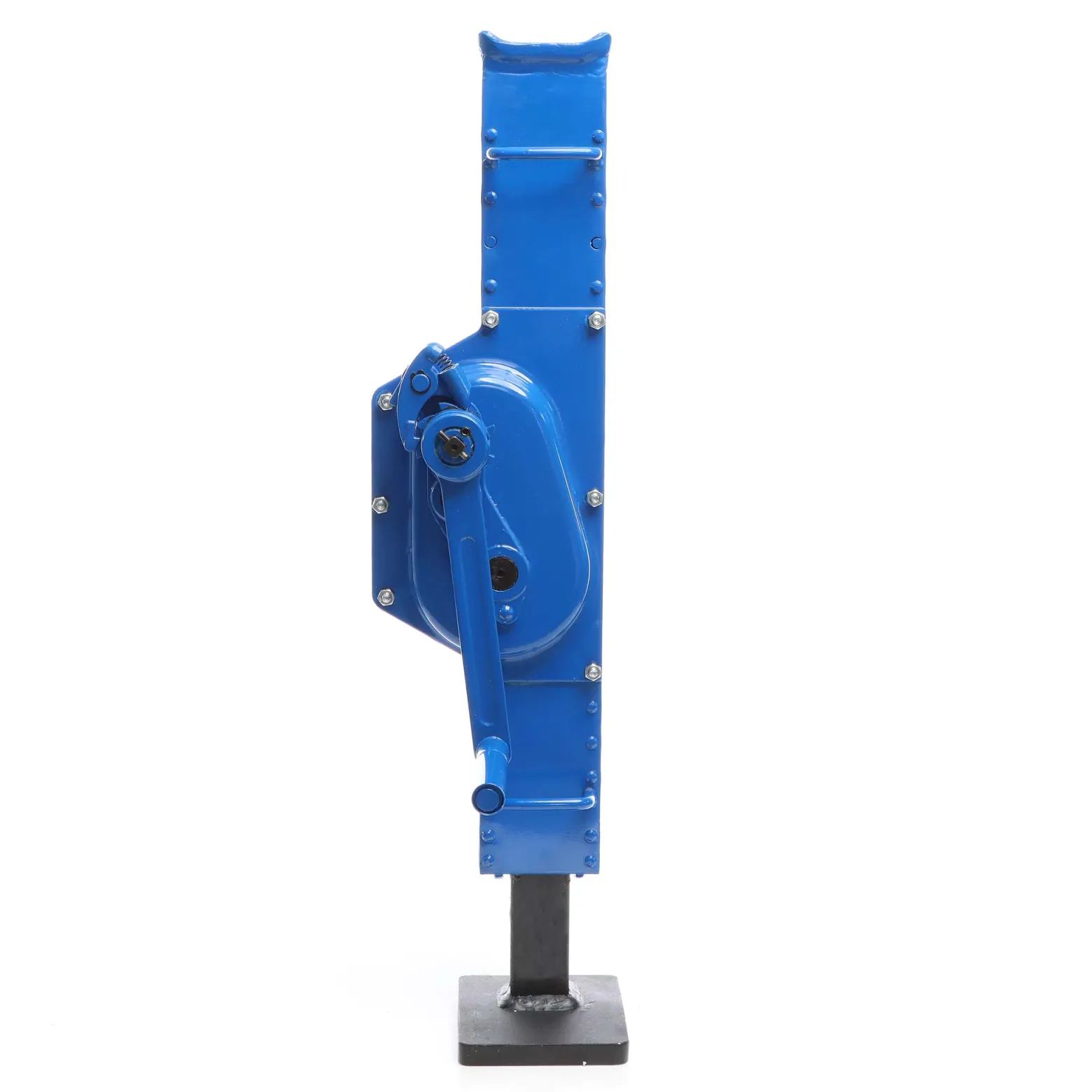Wiltec Stahlwinde 5000 kg mit Bauhöhe 725 mm, 300 mm Hubhöhe, Robuste Zahnstangenwinde, Hubwinde mit 2 Ansätzen, Stockwinde