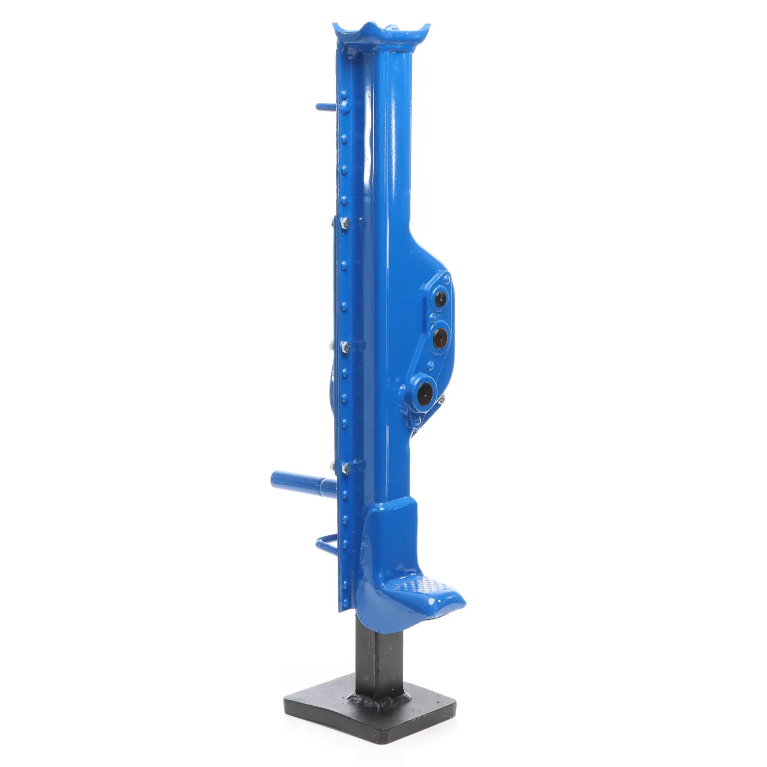 Wiltec Stahlwinde 5000 kg mit Bauhöhe 725 mm, 300 mm Hubhöhe, Robuste Zahnstangenwinde, Hubwinde mit 2 Ansätzen, Stockwinde