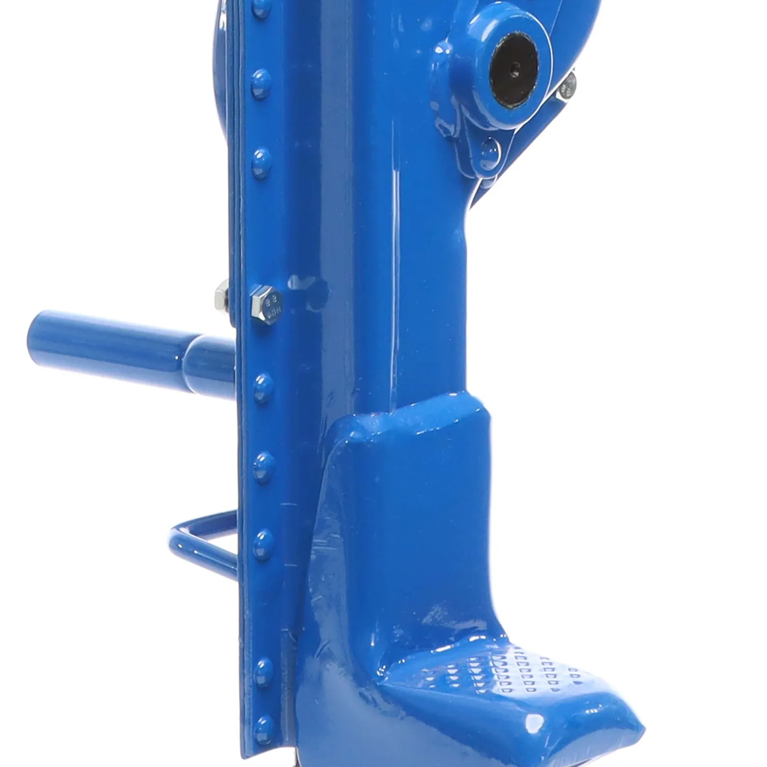Wiltec Stahlwinde 5000 kg mit Bauhöhe 725 mm, 300 mm Hubhöhe, Robuste Zahnstangenwinde, Hubwinde mit 2 Ansätzen, Stockwinde