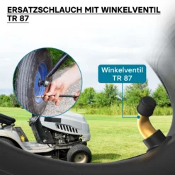 Wiltec Standard Schlauch für Reifen Größe 2.80/2.50-4, bis 80 kg Traglast, mit abgewinkeltem Ventil TR87 für Schubkarren, Sackkarren und E-Scooter