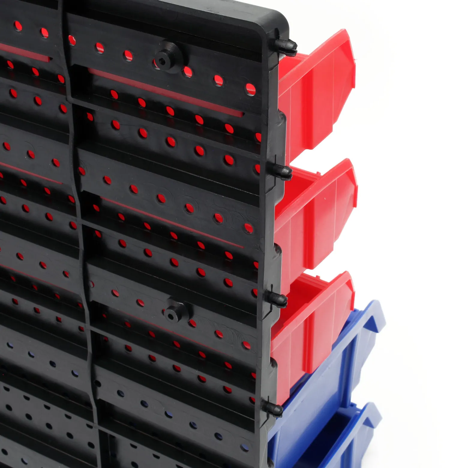 Wiltec Stapelboxen aus Kunststoff 30-tlg. 18 kleine und 12 große Boxen, Setzkasten Aufbewahrungsboxen Sortierboxen Werkstatt Kleinteilemagazin