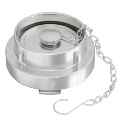 Wiltec Storz Blindkupplung B 75mm 3" mit Kette aus Aluminium zum temporären Verschließen von Storzabgängen