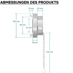 Wiltec Storz Blindkupplung B 75mm 3