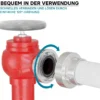 Wiltec Storz Kupplung B 89mm Festkupplung 75-B mit Innengewinde 3"X3" BSP aus Aluminium B Schlauchkupplung