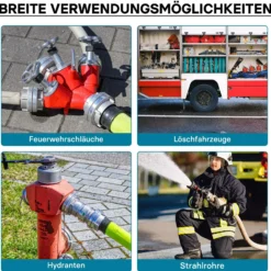 Wiltec Storz Kupplung B 89mm Festkupplung 75-B mit Innengewinde 3