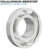 Wiltec Storz Kupplung B 75mm Festkupplung mit Außengewinde 3" 87,45mm aus Aluminium B Schlauchkupplung