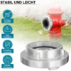 Wiltec Storz Kupplung C 52mm Festkupplung mit Innengewinde 2" 59,25mm aus Aluminium C Schlauchkupplung