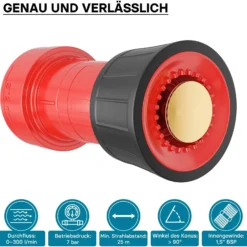 Wiltec Strahlrohrdüse für Kleinstrahlrohr Schlauchdüse 38,1mm (1,5