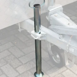 Wiltec Stützen für Anhänger 700 mm ø 48 mm Anhängerstützen mit Handgriff Abstellstützen Stützfuß