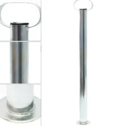 Wiltec Stützen für Anhänger 700 mm ø 48 mm Anhängerstützen mit Handgriff Abstellstützen Stützfuß