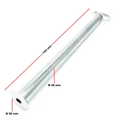 Wiltec Stützen für Anhänger 700 mm ø 48 mm Anhängerstützen mit Handgriff Abstellstützen Stützfuß