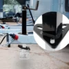 Wiltec Stützfuß 900 kg Kurbel oben mit A-Rahmen-Halterung, höhenverstellbare Anhängerstütze mit Fußpedal, Abstellstütze für Wohnwagen und Anhänger, Wohnwagenstütze mit Sicherungsstift
