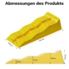Wiltec Stufenkeile Paar mit 3 Höhenstufen 40/70/100 mm, Auffahrkeile 2er-Set mit 3 t Traglast, Ausgleichskeile für Wohnwagen, Wohnmobil, Camper usw.