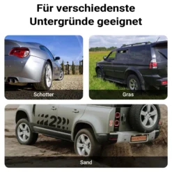 Wiltec Stufenkeile Paar mit 3 Höhenstufen 40/70/100 mm, Auffahrkeile 2er-Set mit 3 t Traglast, Ausgleichskeile für Wohnwagen, Wohnmobil, Camper usw.
