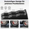 Wiltec Stufenkeile Paar 40/70/100 mm 5 t, Auffahrkeile 2er-Set mit 3 Höhenstufen, Ausgleichskeile für Wohnwagen, Wohnmobil, Camper