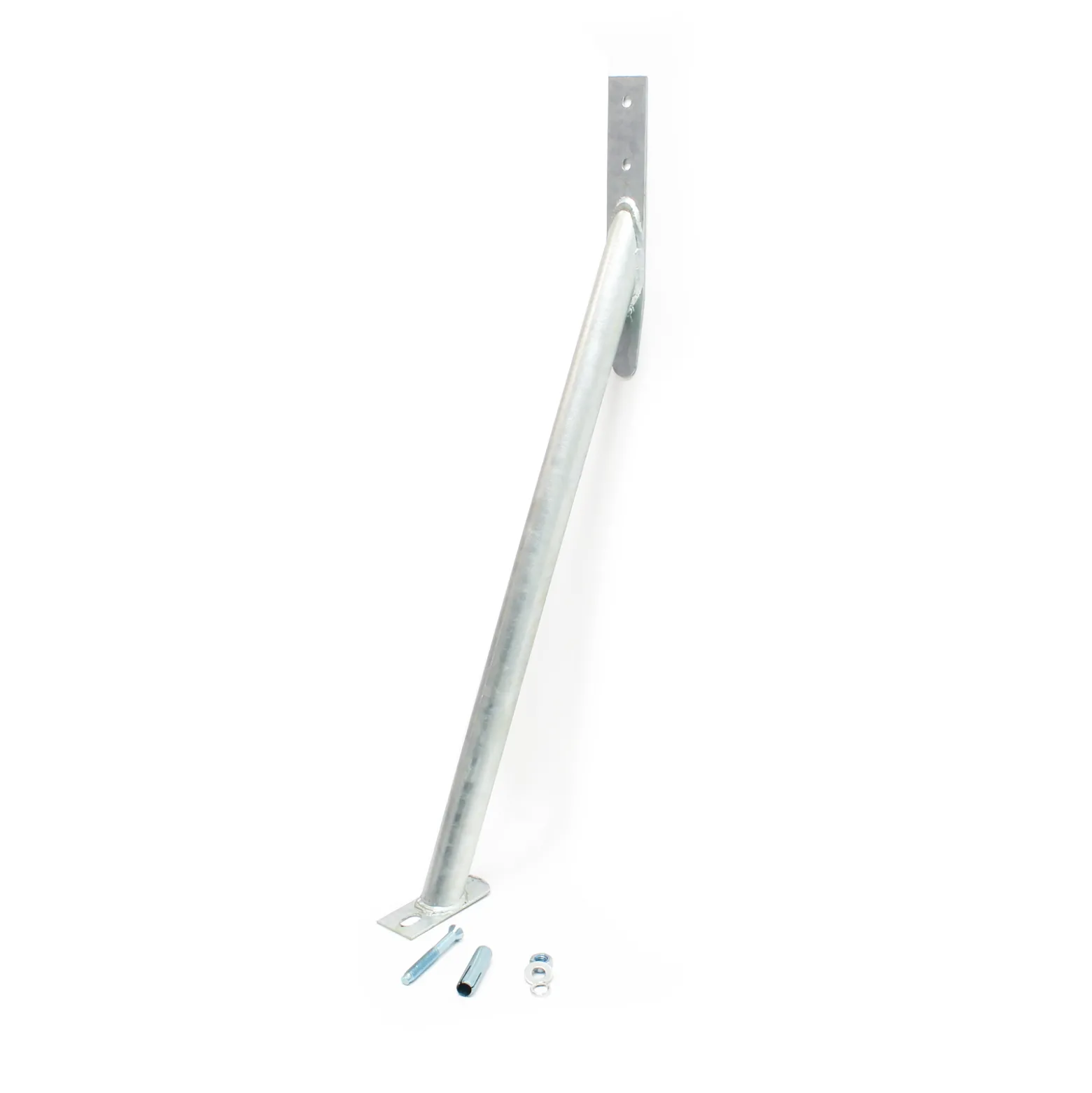 Wiltec Sturmanker aus Stahl 650 x 290 mm, Bodenanker verzinkt, Zaunhalter zur Sturmsicherung, Pfostenhalter für Gartenzaun und Sichtschutz