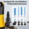 Wiltec Tauchpumpe mit Schwimmer 550 W, flachabsaugende Pumpe bis 1 mm, Tiefbrunnenpumpe 7 m Förderhöhe und 7 m Tiefe, Flachsaugerpumpe für Klarwasser