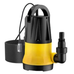 Wiltec Tauchpumpe mit Sensor 900 W, Tiefbrunnenpumpe mit 2 Modi, leistungsstarke Wasserpumpe 15000 l/h, Brunnenpumpe 10 m Förderhöhe & 7 m Tiefe